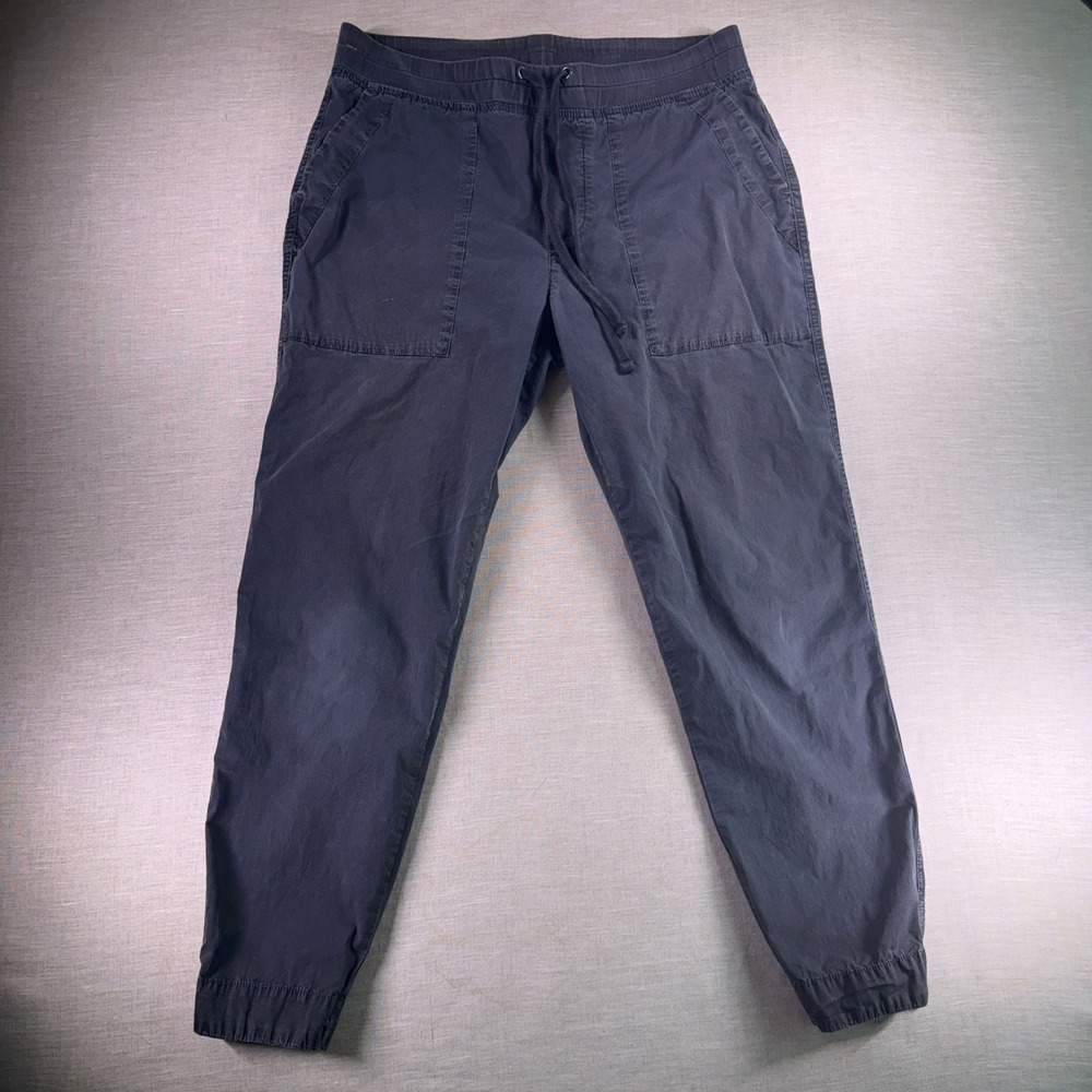 James Perse Mixed Media Jogger Pants Charcoal Grey Cotton Stretch WUD1663